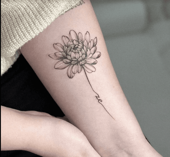 Fine Line tattoo example