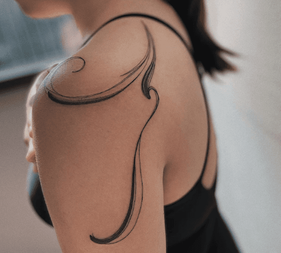 Minimalist tattoo example