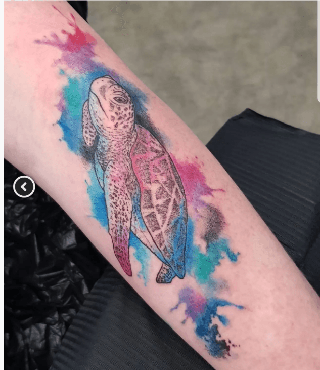 Watercolor tattoo example